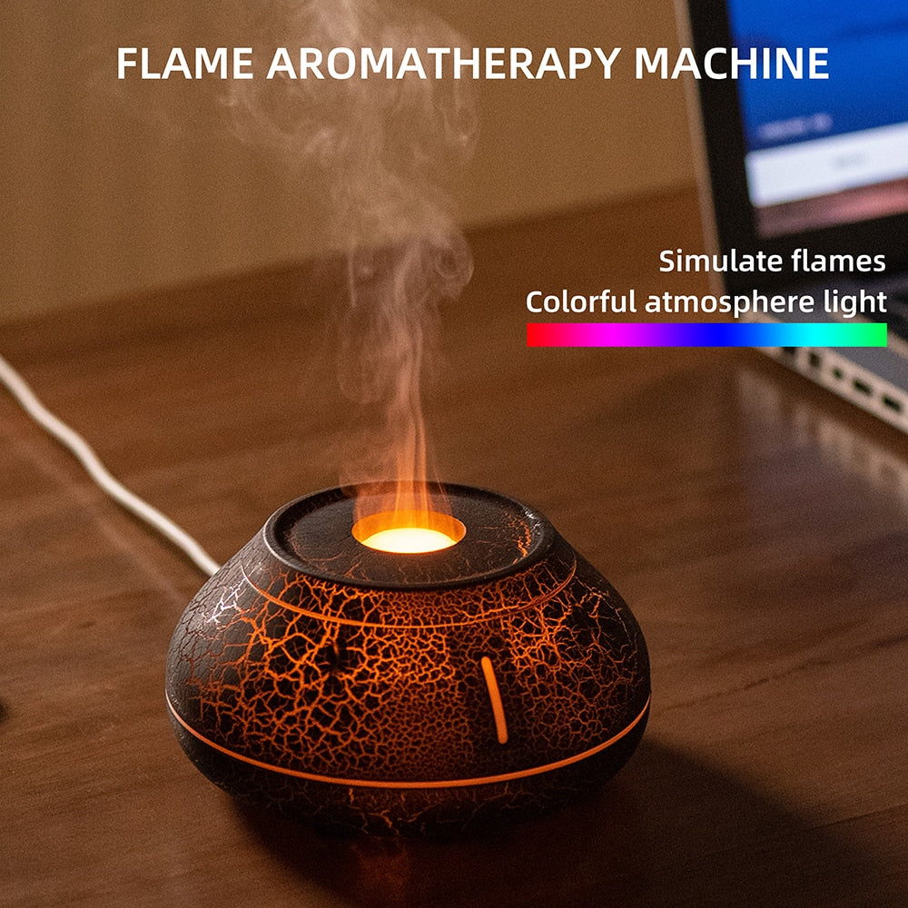 Compact Ultrasonic Cool Mist Essential Oil Diffuser Lamp