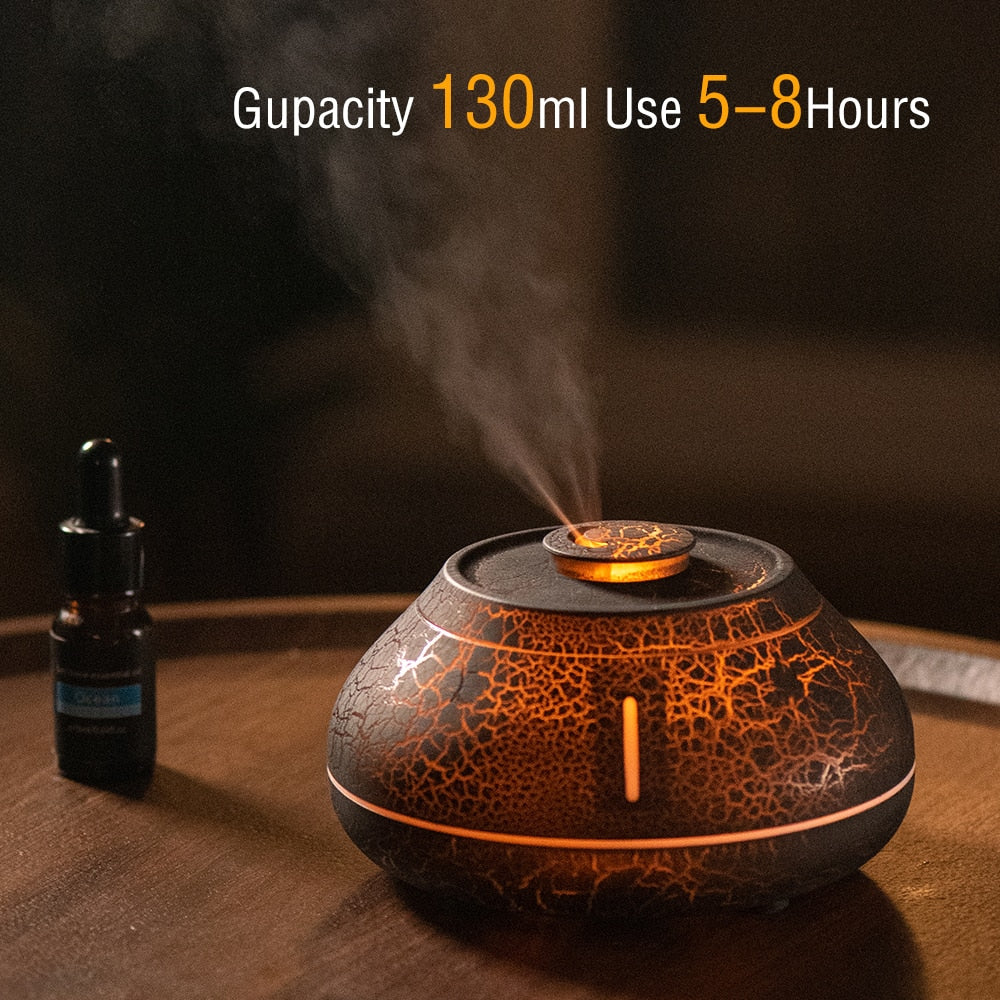 Compact Ultrasonic Cool Mist Essential Oil Diffuser Lamp
