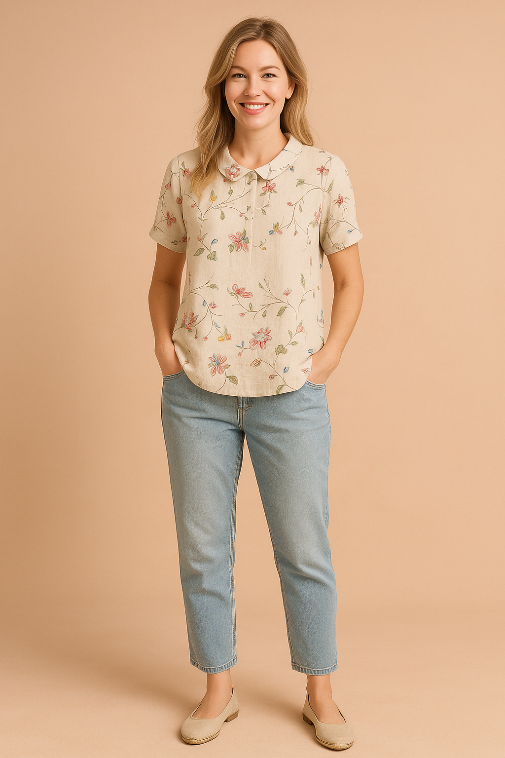 Lightweight Floral Women's Blouse