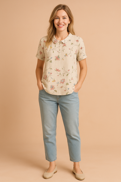 Lightweight Floral Women's Blouse