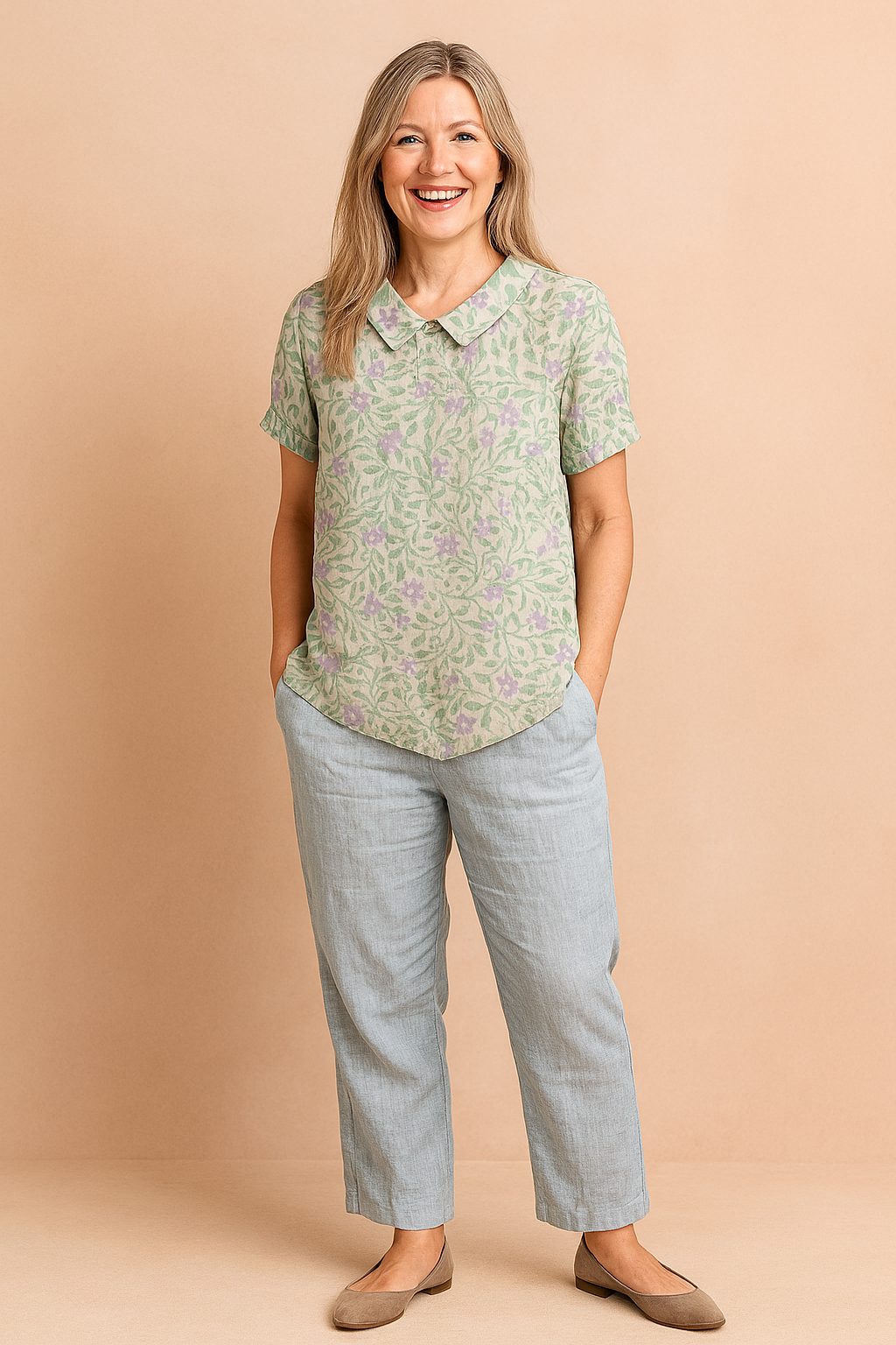 Lightweight Floral Women's Blouse