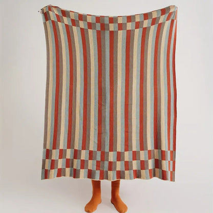 Soft Striped Airy Cotton Throw Blanket