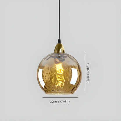 Vibrant Glass Globe Ceiling Light Fixture