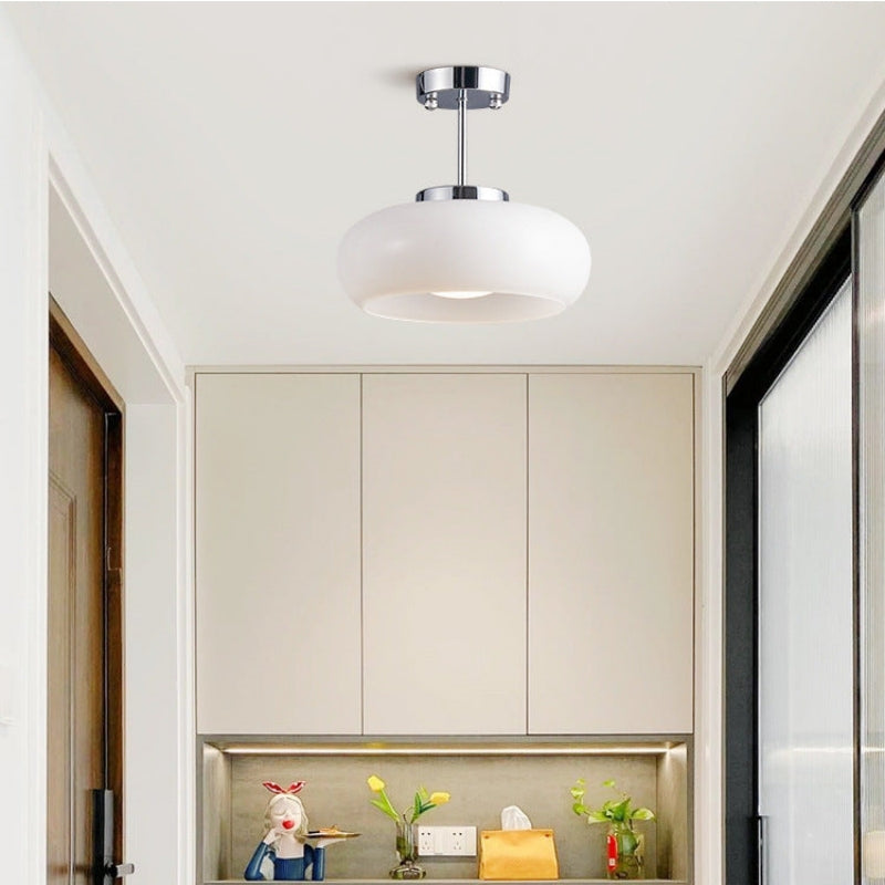 Soft Glow Pendant Lamp with Warm Amber Shade