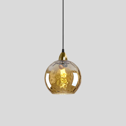 Vibrant Glass Globe Ceiling Light Fixture