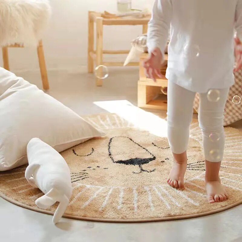 Colorful Animal Kids Rug Soft Play Mat