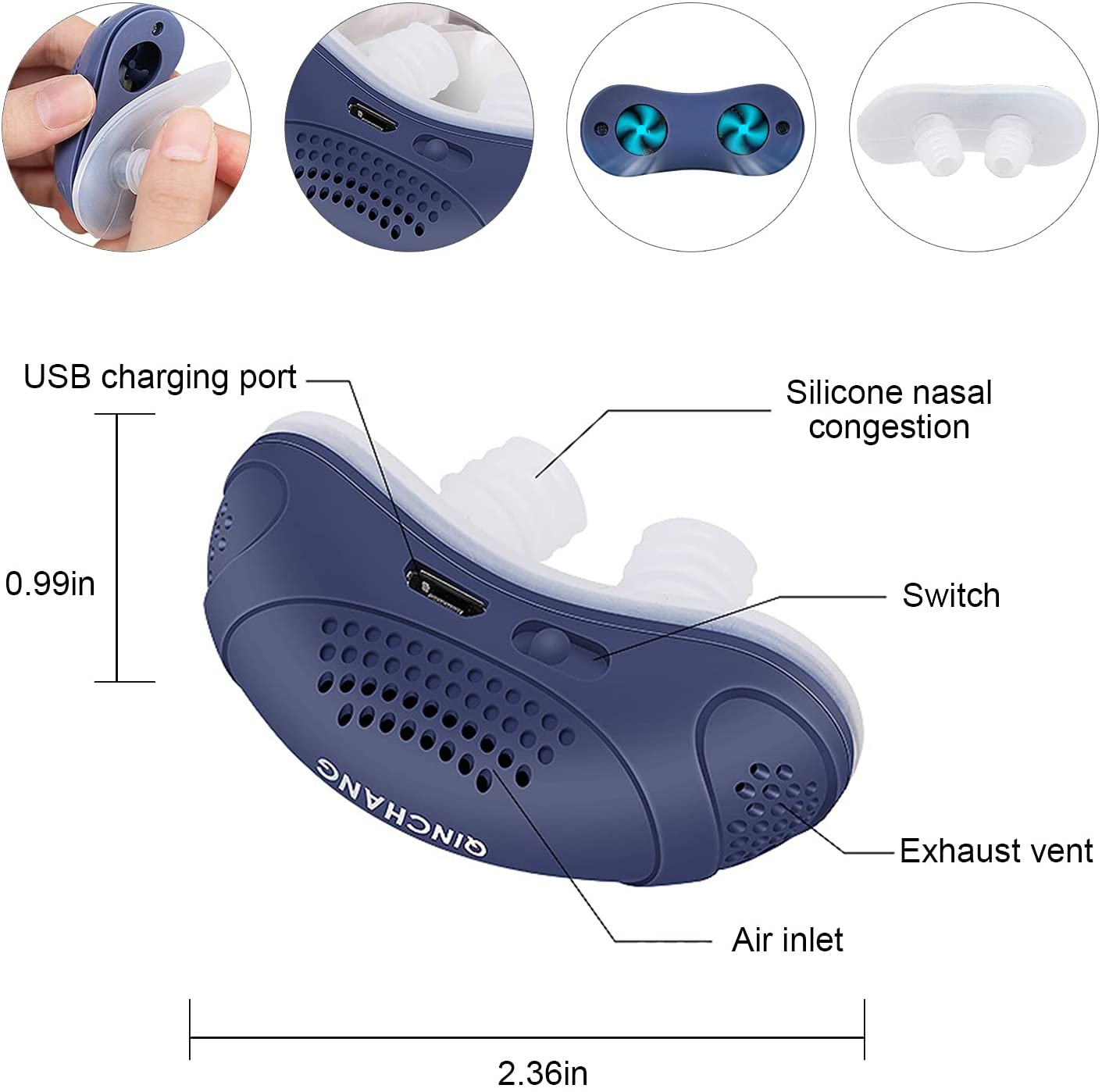 Compact Sleep Apnea Relief Device
