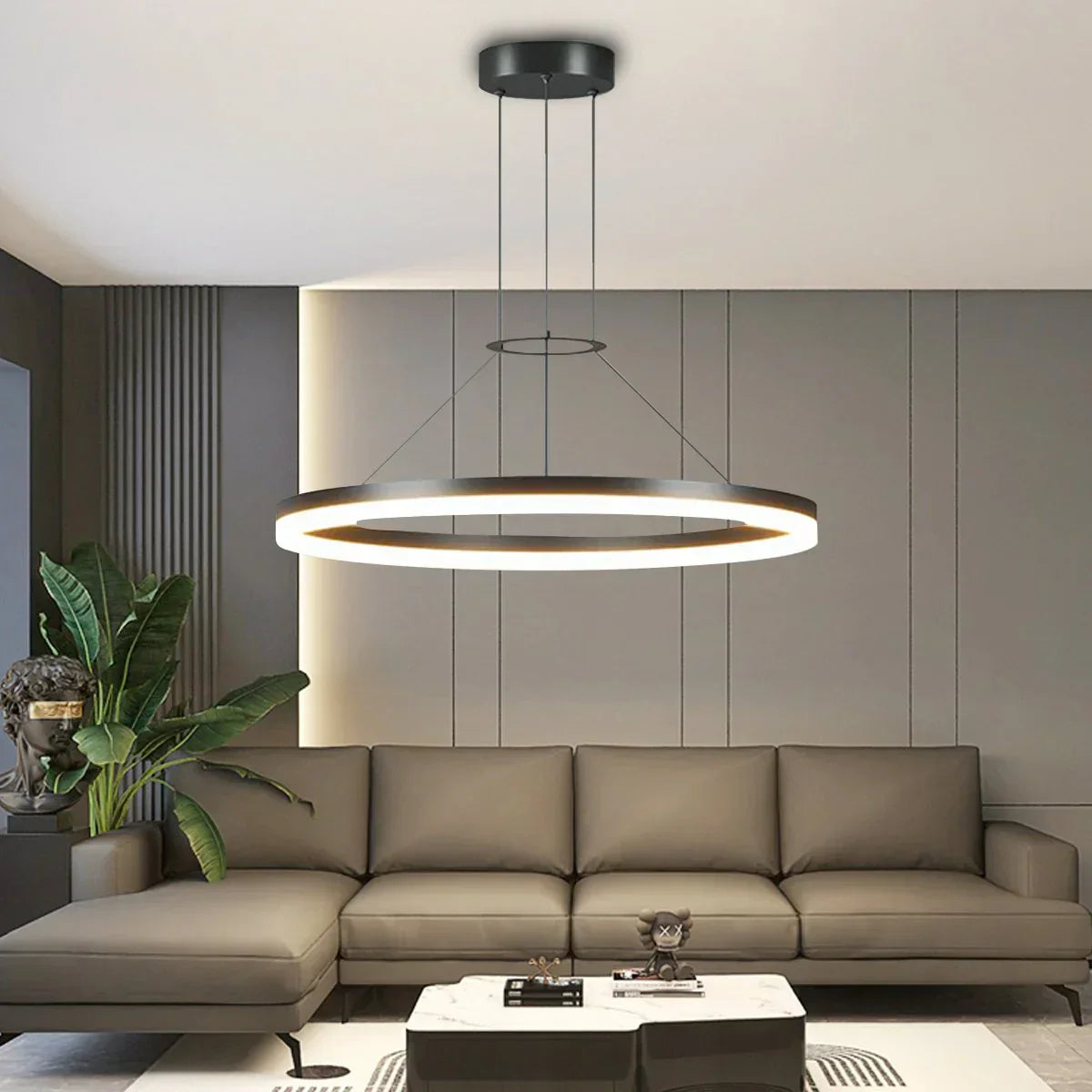 Round LED Hanging Light for Home Ceiling