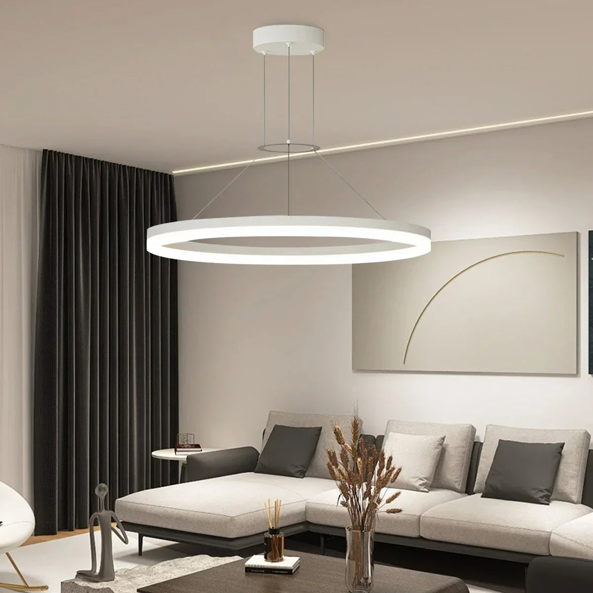 Round LED Hanging Light for Home Ceiling