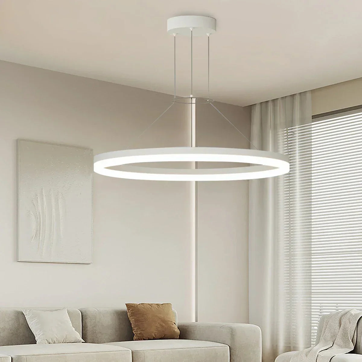 Round LED Hanging Light for Home Ceiling