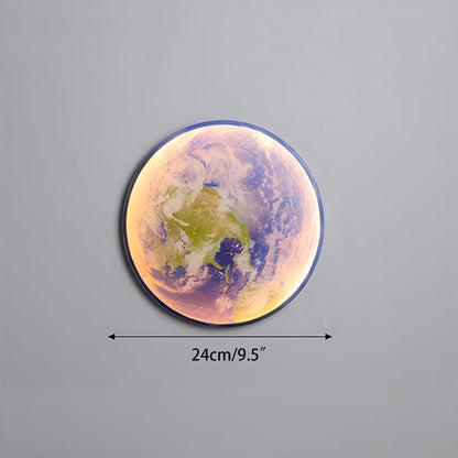 Glowing Planet Night Light Wall Lamp