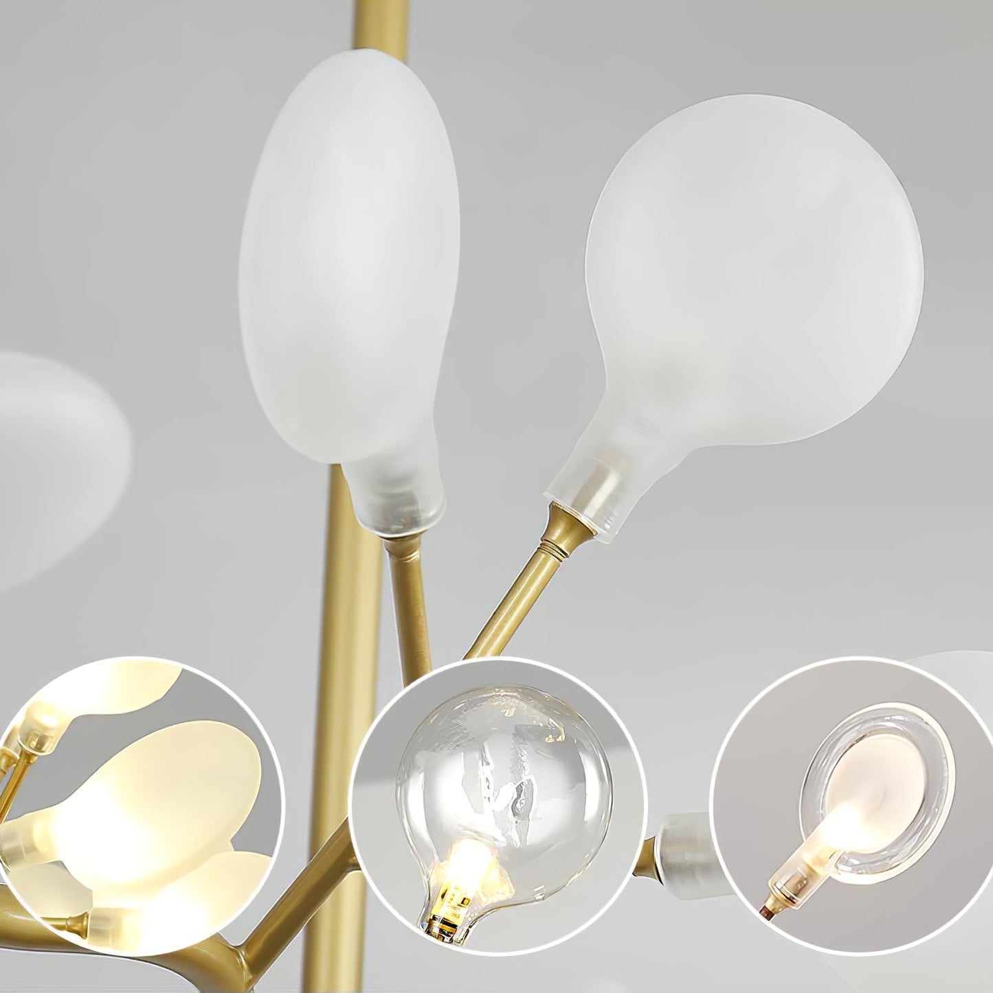 Glowing Crystal LED Pendant Light
