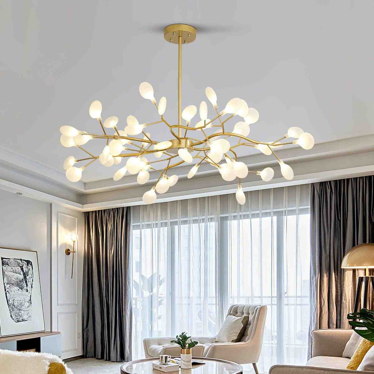 Glowing Crystal LED Pendant Light