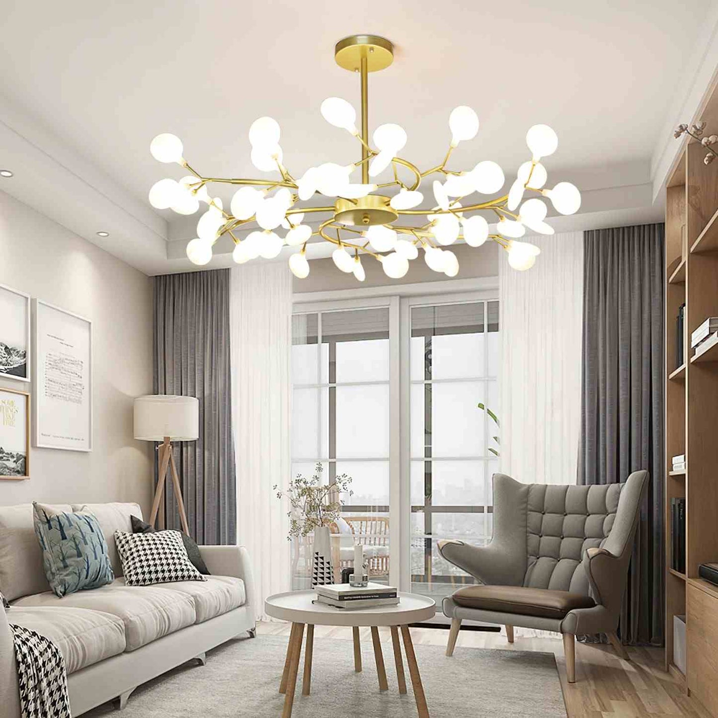 Glowing Crystal LED Pendant Light