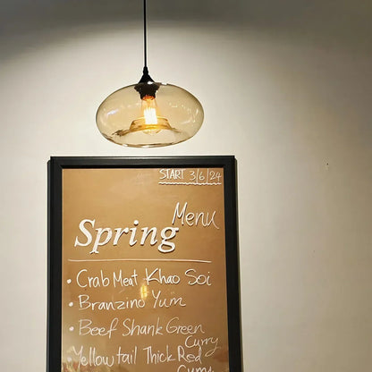 Stylish Hanging Glass Light for Kitchen