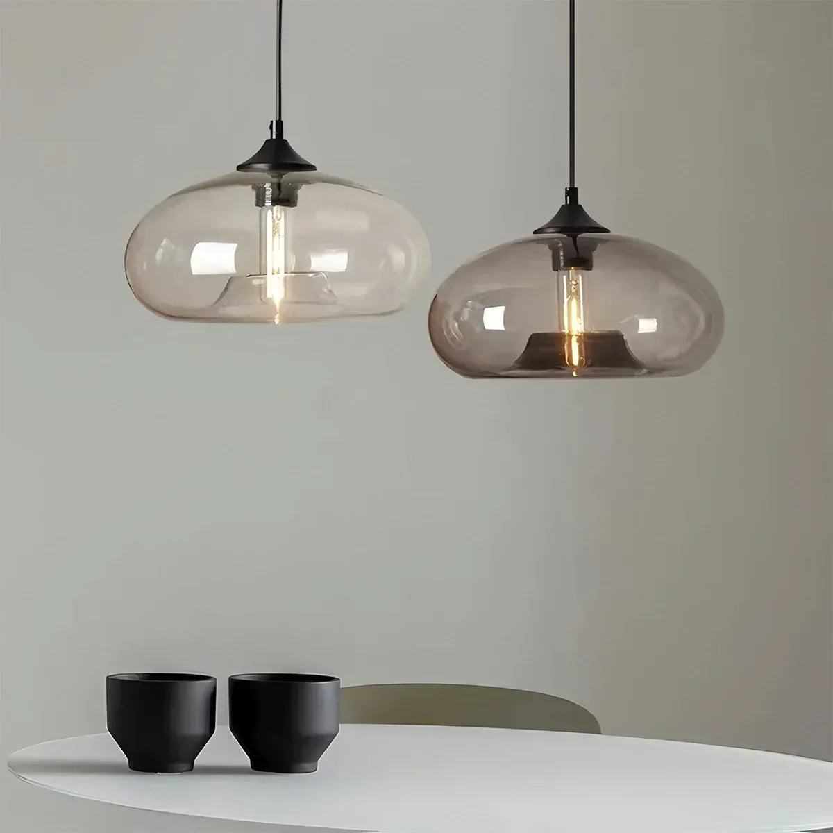 Stylish Hanging Glass Light for Kitchen