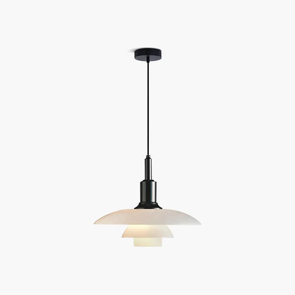Elegant Glass Hanging Kitchen Lamp
