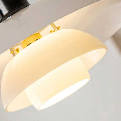 Elegant Glass Hanging Kitchen Lamp