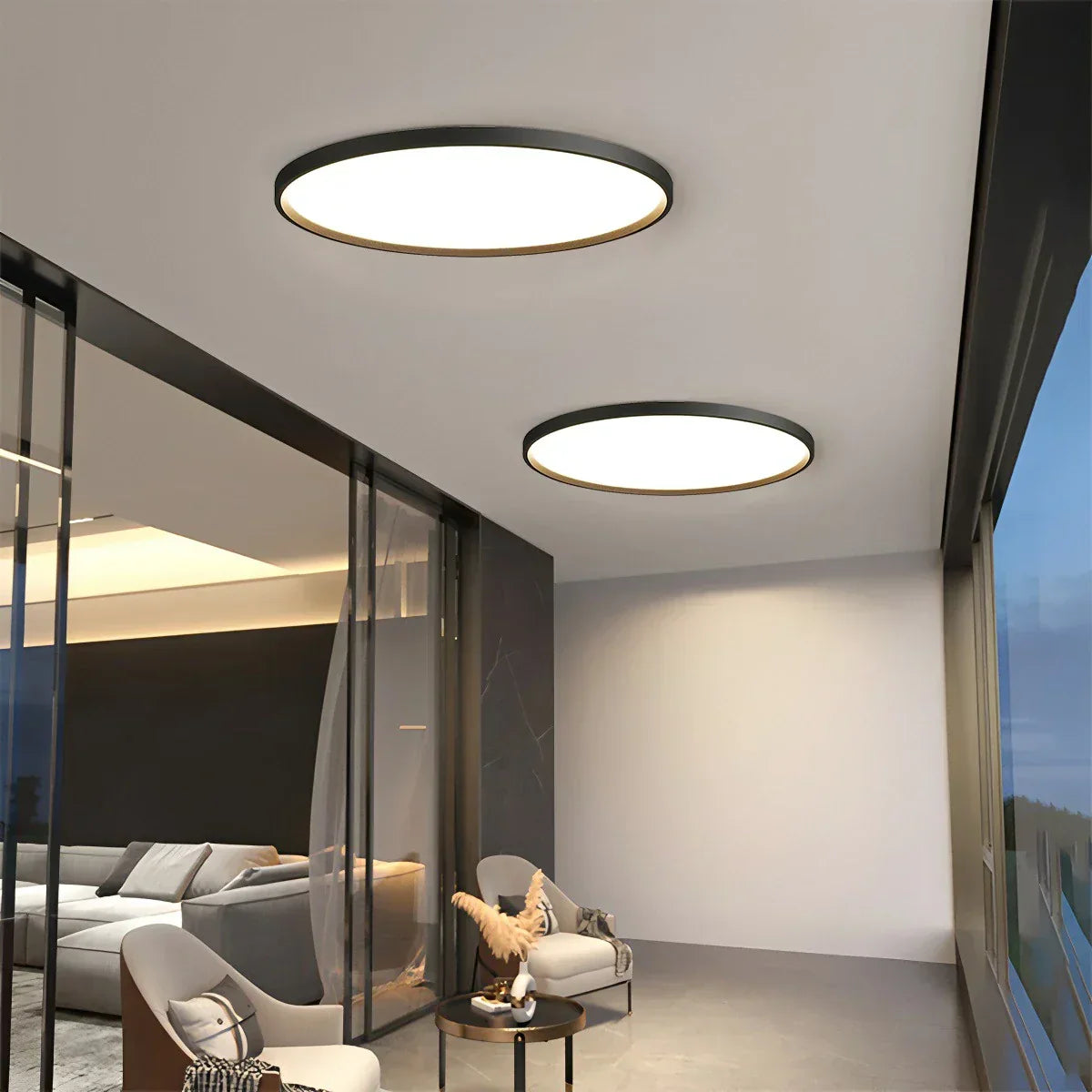 Simple White Ceiling Light Fixture for Bedroom