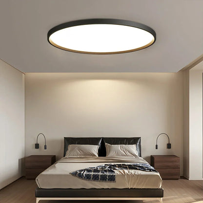 Simple White Ceiling Light Fixture for Bedroom