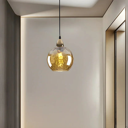 Vibrant Glass Globe Ceiling Light Fixture