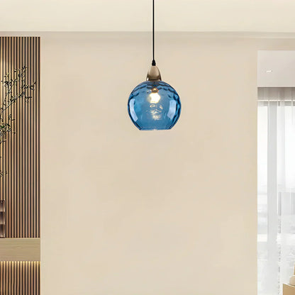 Vibrant Glass Globe Ceiling Light Fixture