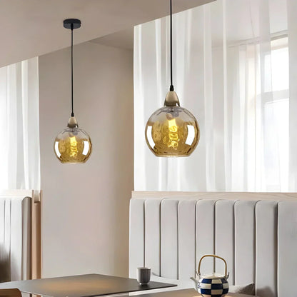 Vibrant Glass Globe Ceiling Light Fixture