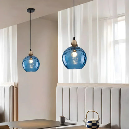 Vibrant Glass Globe Ceiling Light Fixture