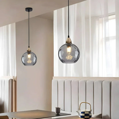 Vibrant Glass Globe Ceiling Light Fixture