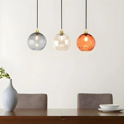 Vibrant Glass Globe Ceiling Light Fixture