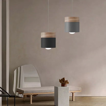 Rustic Wooden Hanging Pendant Light