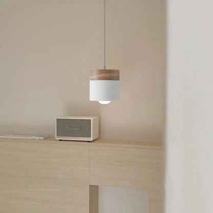 Rustic Wooden Hanging Pendant Light