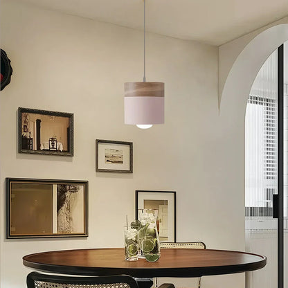 Rustic Wooden Hanging Pendant Light