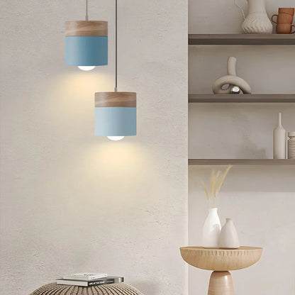 Rustic Wooden Hanging Pendant Light