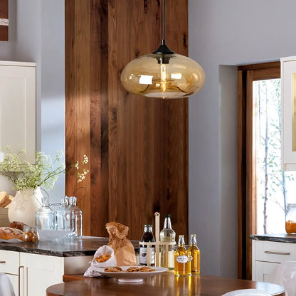 Stylish Hanging Glass Light for Kitchen