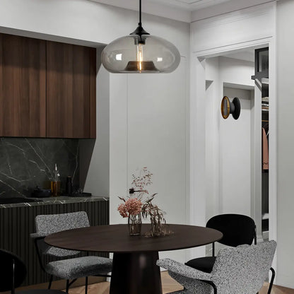 Stylish Hanging Glass Light for Kitchen