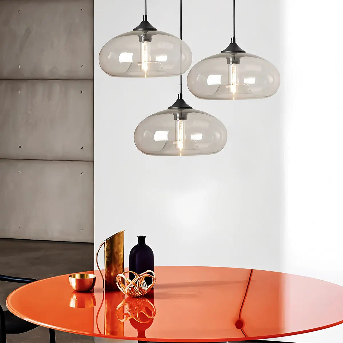 Stylish Hanging Glass Light for Kitchen