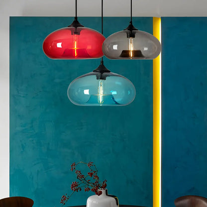 Stylish Hanging Glass Light for Kitchen