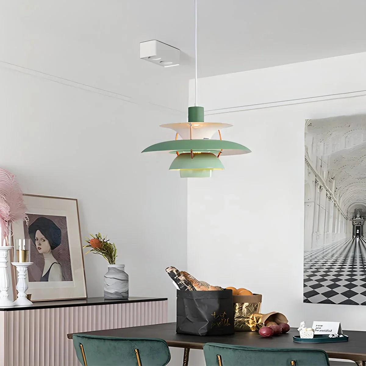 Contemporary Tiered Pendant Light Fixture