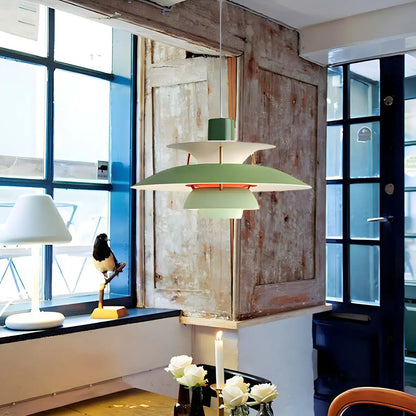 Contemporary Tiered Pendant Light Fixture