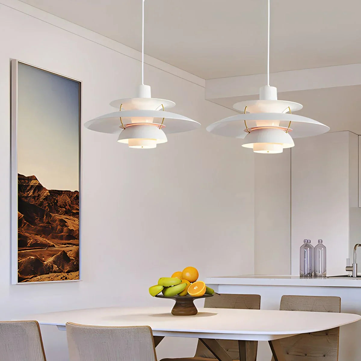 Contemporary Tiered Pendant Light Fixture