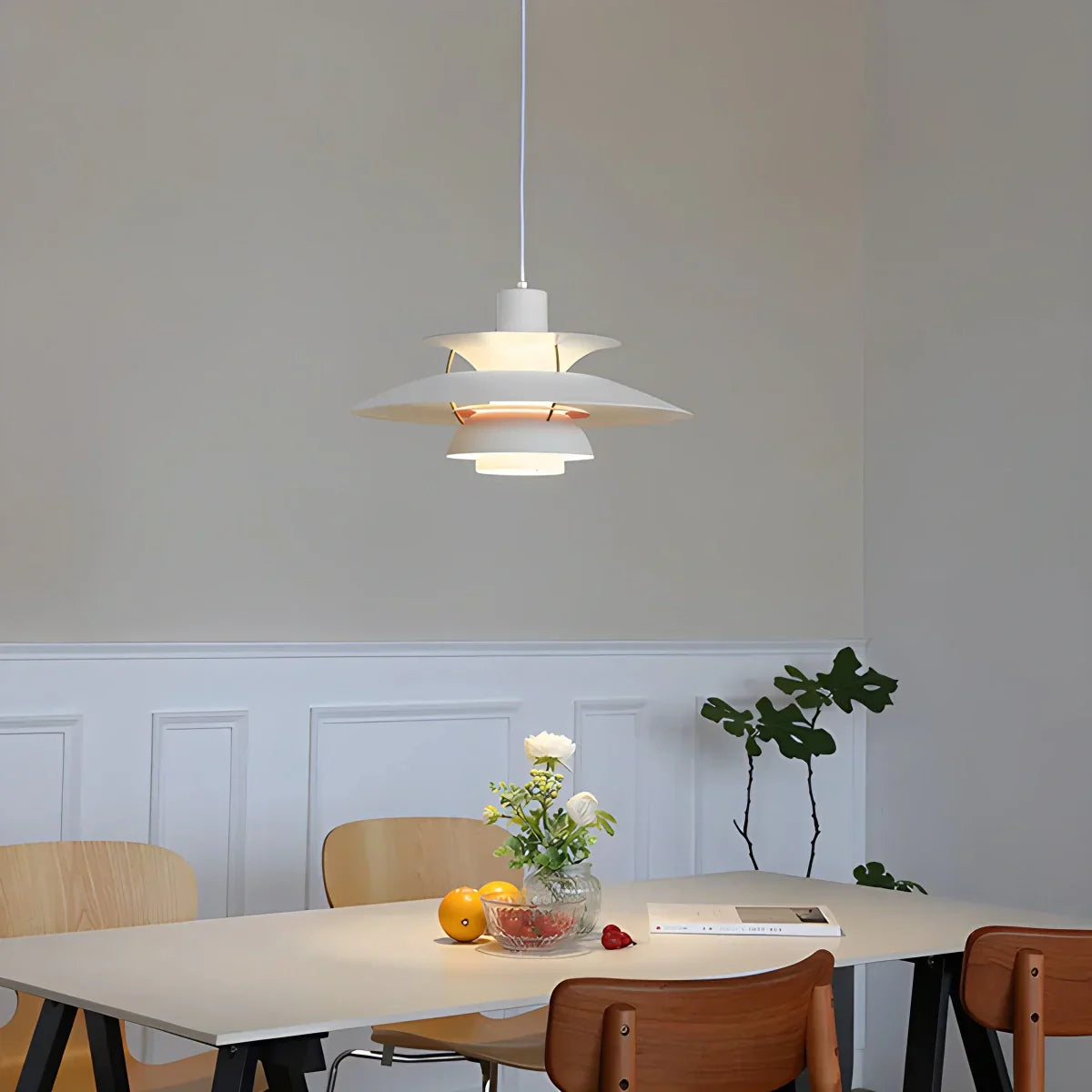 Contemporary Tiered Pendant Light Fixture
