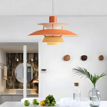 Contemporary Tiered Pendant Light Fixture