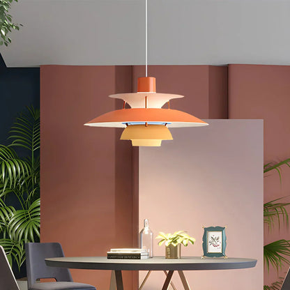 Contemporary Tiered Pendant Light Fixture