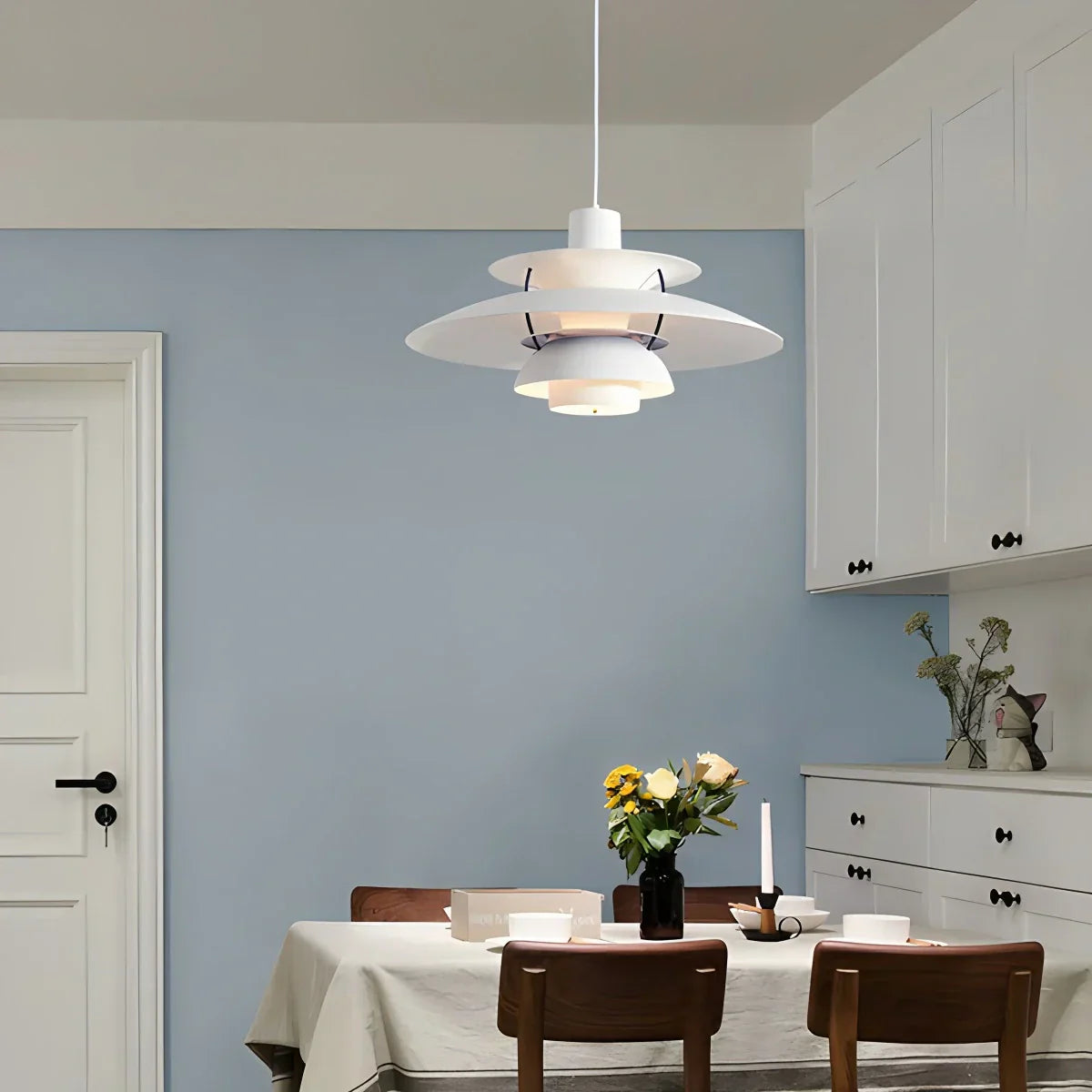 Contemporary Tiered Pendant Light Fixture