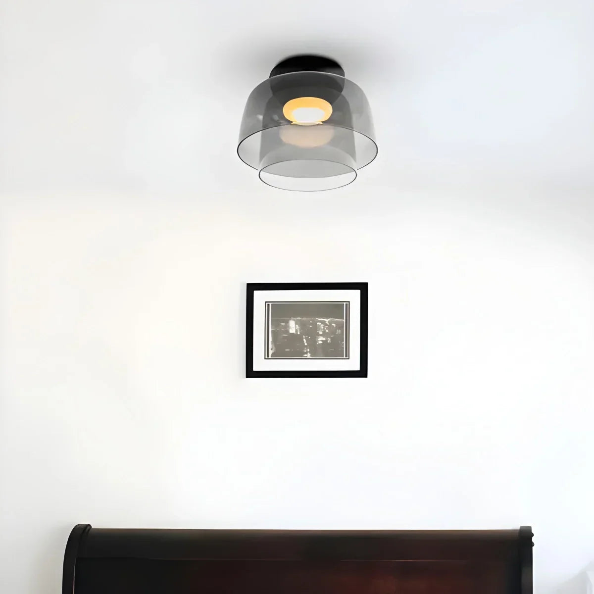 Colorful Glass Bedroom Ceiling Lamp