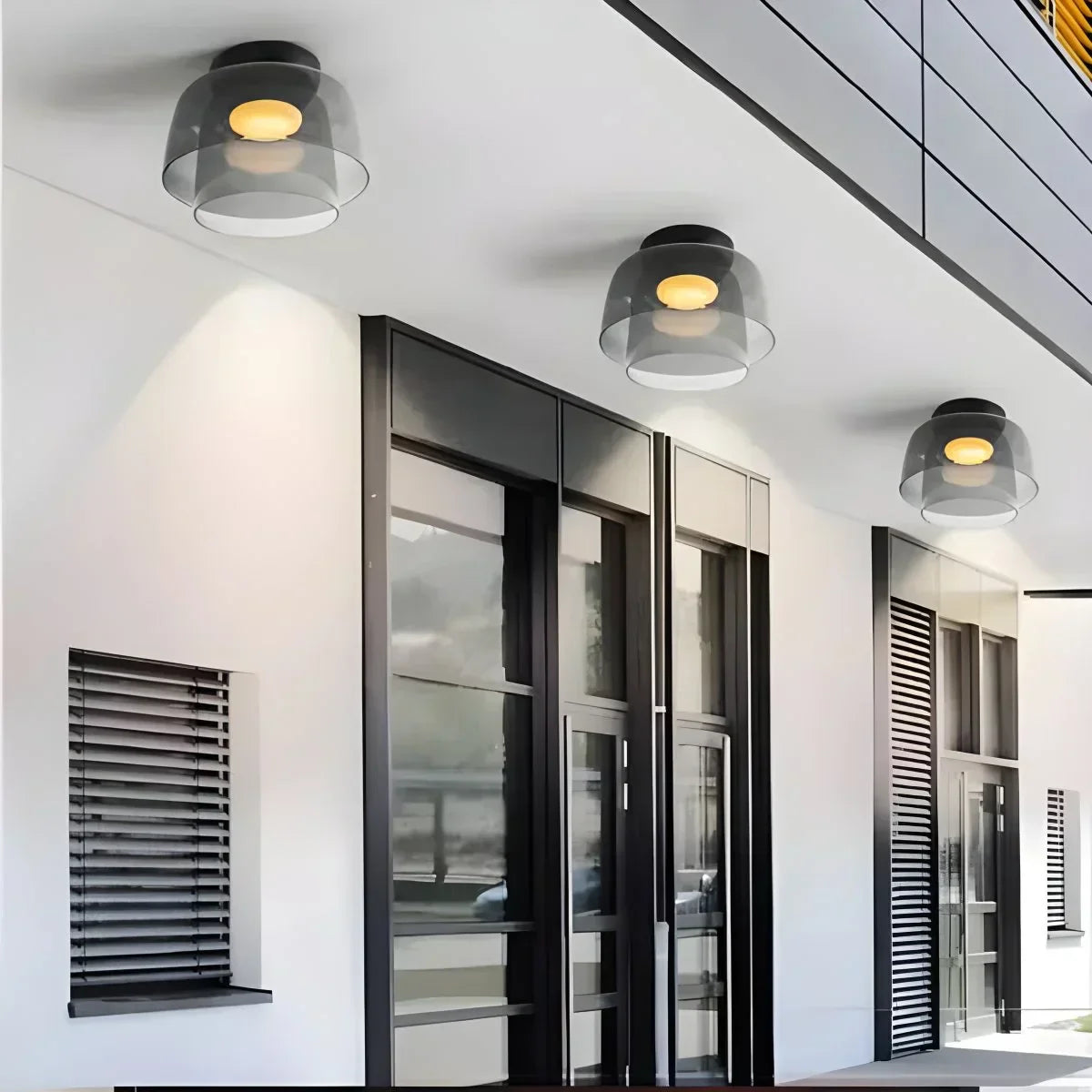 Colorful Glass Bedroom Ceiling Lamp