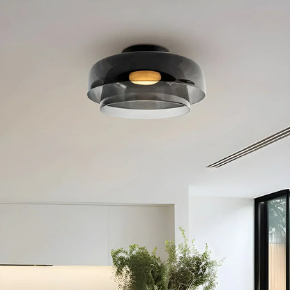 Colorful Glass Bedroom Ceiling Lamp