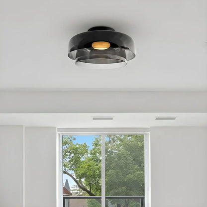 Colorful Glass Bedroom Ceiling Lamp