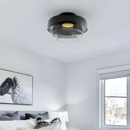 Colorful Glass Bedroom Ceiling Lamp